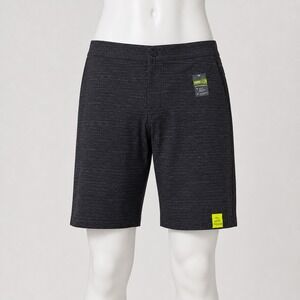Tek Gear DryTek Mens Hybrid Shorts Gray Stretch Wicking Athleisure Size L New